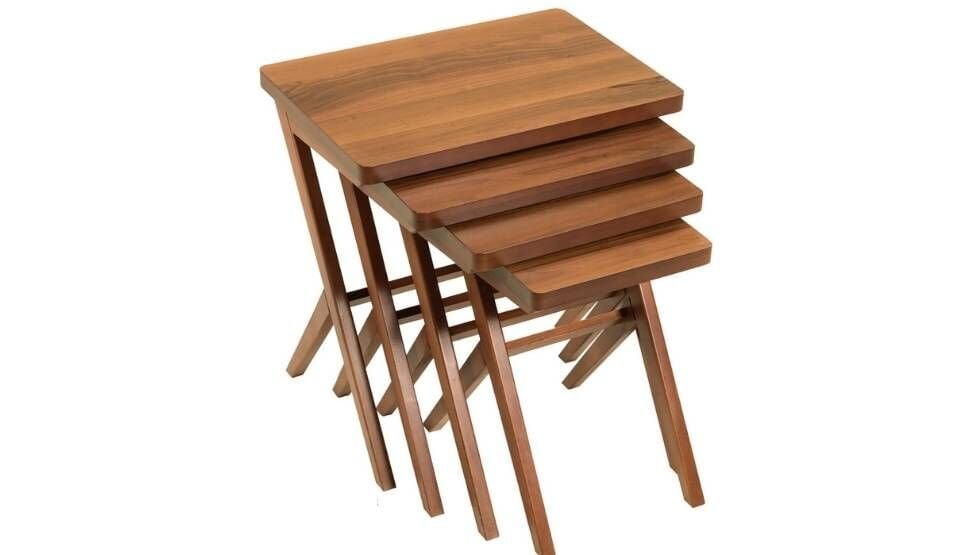 Rita Ceviz-Ceviz 3'lü Zigon Sehpa