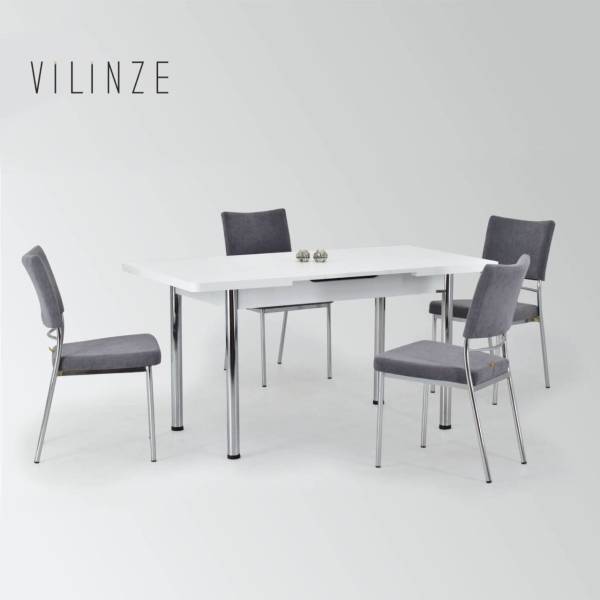 Ece 80122 MDF Masa İpek Sandalye Mutfak Masası Takımı - 6