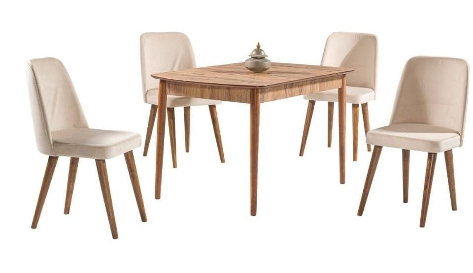 Magusa Açılır Mutfak Masa Takımı Kahve