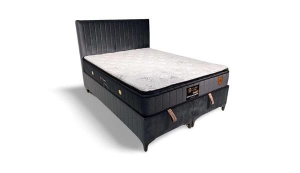 Damla Çift Kişilik Yatak Baza Başlık Set