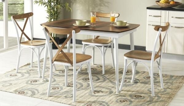 Roma 20 Beyaz Mutfak Masa Takımı Masa Takımı