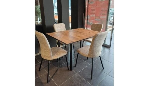 Sihirli Akçaağaç Metal Mutfak Masa Takımı (Hazır Ürün)