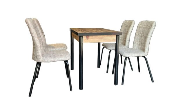 Sihirli Akçaağaç Metal Mutfak Masa Takımı (Hazır Ürün)