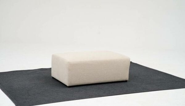 Linden Mini Köşe Koltuk Takımı Krem - Puf