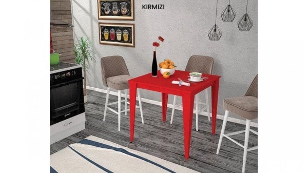 New Mutfak Masası 70*130 cm - Safir-Antrasit