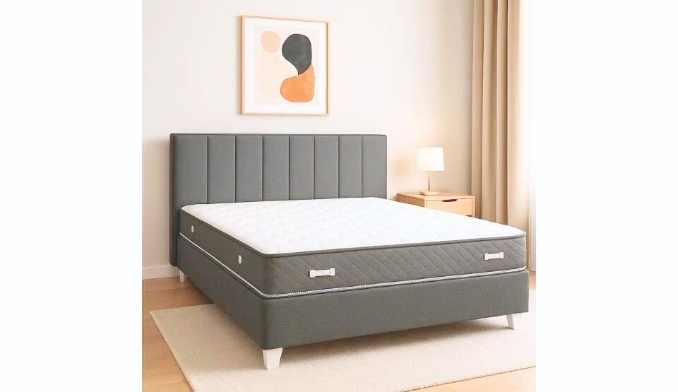 Paris Çift Kişilik Yatak Baza Başlık Set