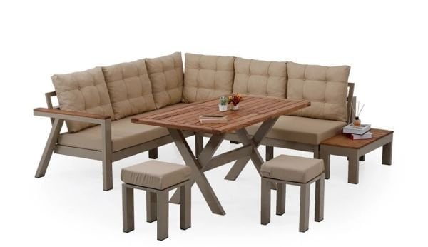 Sevilla Köşe Bahçe Oturma Grubu