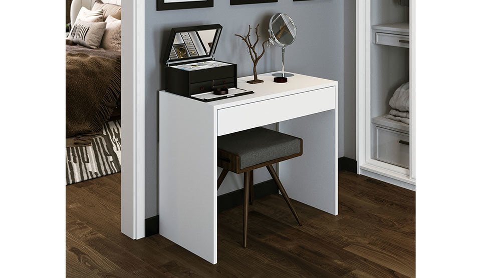 Arya Novella Mode Beyaz Makyaj Masası