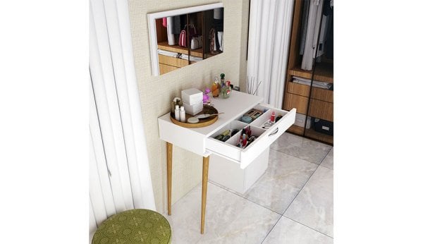 Martı Novella Beyaz Makyaj Masası