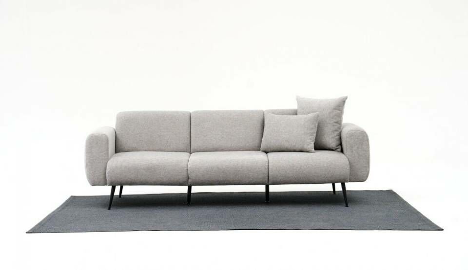 Side Üçlü Koltuk Açık Gri - Üçlü Koltuk