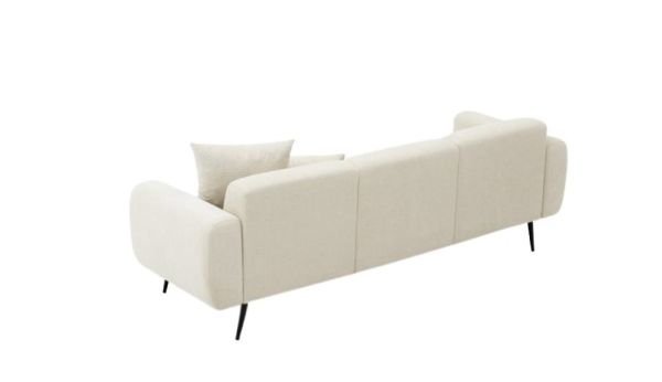 Side Üçlü Koltuk Krem - Üçlü Koltuk