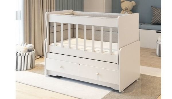 Teşhir Beşik Mdf Korkuluklu Çekmeceli