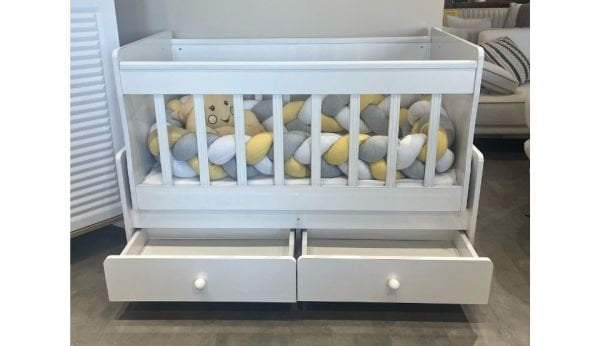 Teşhir Beşik Mdf Korkuluklu Çekmeceli