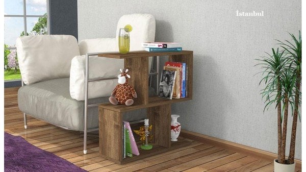 Klas Yan Sehpa Beyaz