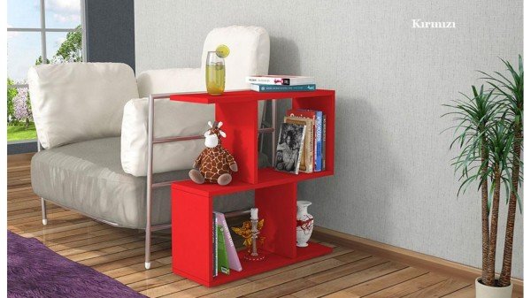 Klas Yan Sehpa Beyaz