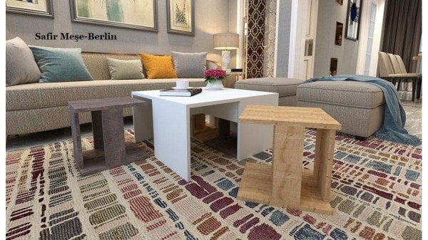 Dali Orta Sehpa Sarı-Siyah