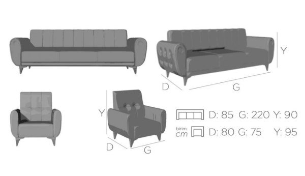 Lotus Koltuk Takımı