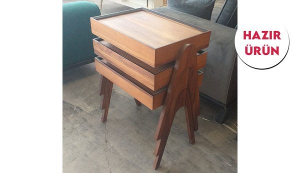 Tepsi Zigon Sehpa (Hazır Ürün)