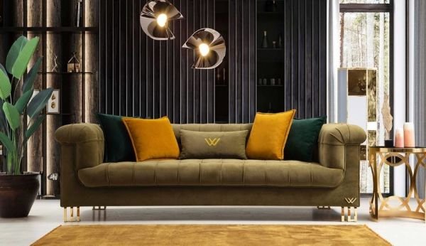 Retro Üçlü Koltuk