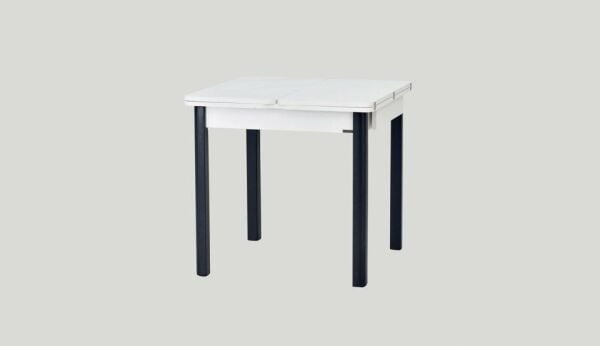 Teşhir Fırat Masa Ege Sandalye Mutfak Masası Takımı - 80x80 cm Gri-Beyaz