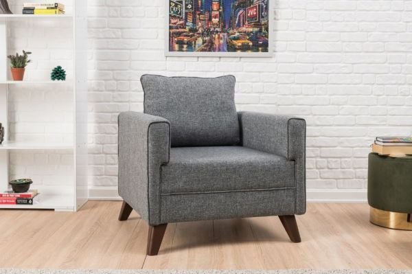 Bella Soft Tekli Koltuk Bordo