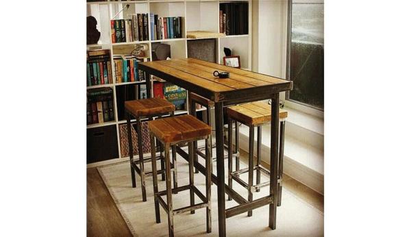 Limon Bar Tipi Masa ve Sandalye Takımı