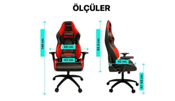 XPrime Hero Oyuncu Koltuğu Kırmızı