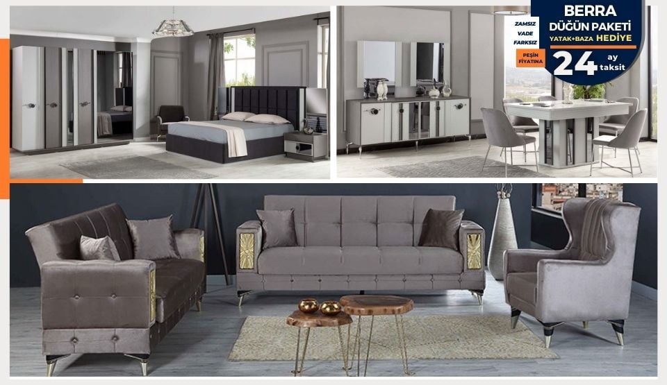 Berra Düğün Paketi (YATAK + BAZA HEDİYE)