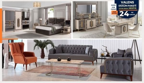 Valens Düğün Paketi (YATAK + BAZA HEDİYE)