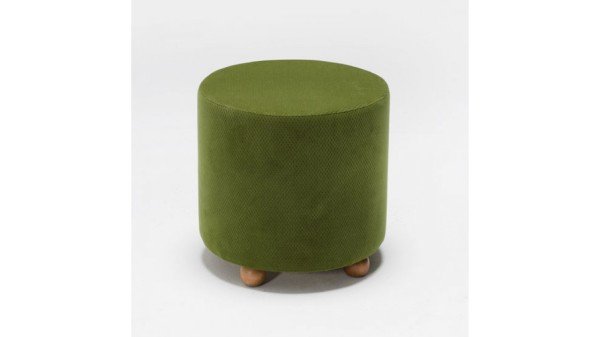 Mario Ahşap Ayaklı Puf Mavi