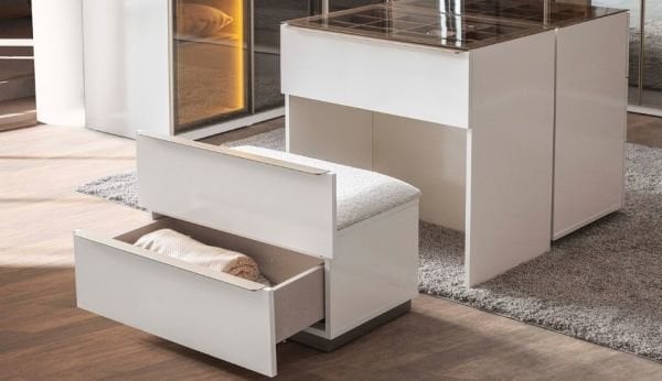 Noble Köşe Giyinme Dolaplı Yatak Odası