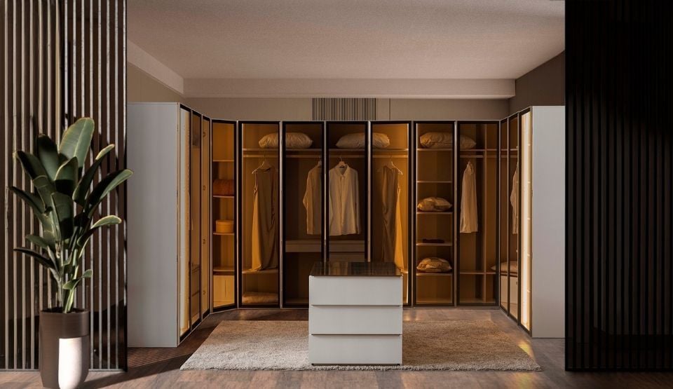 Noble Köşe Giyinme Dolaplı Yatak Odası