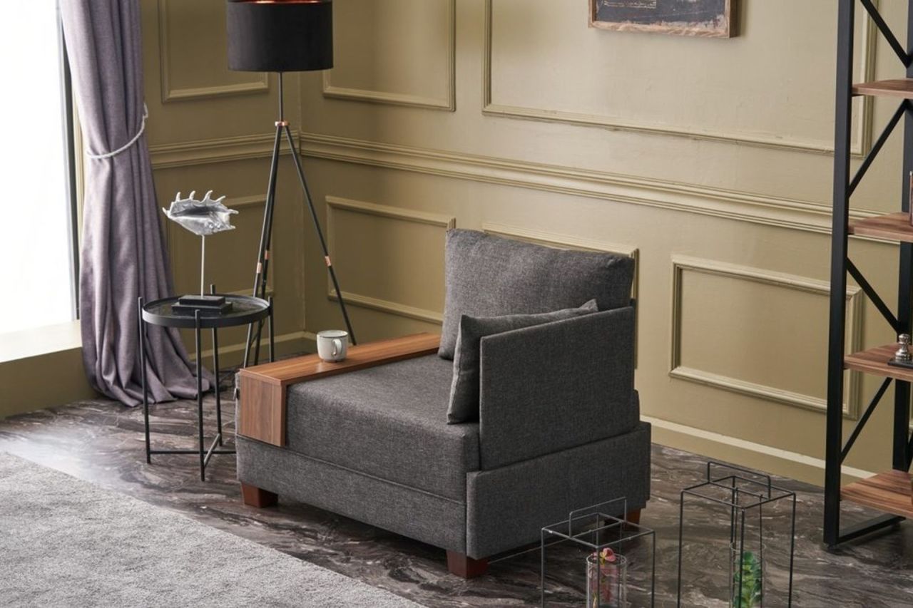 Fly Mini Koltuk Takımı Tekli Koltuk - Antrasit