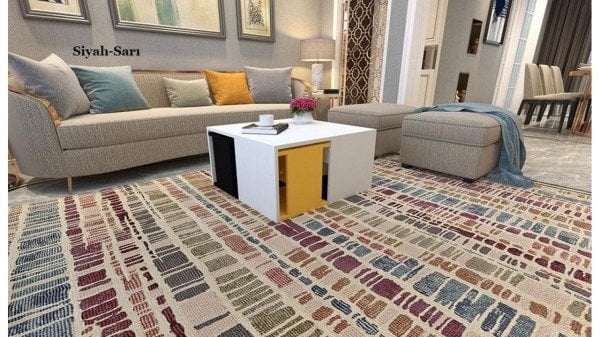 Dali Orta Sehpa Sarı-Siyah