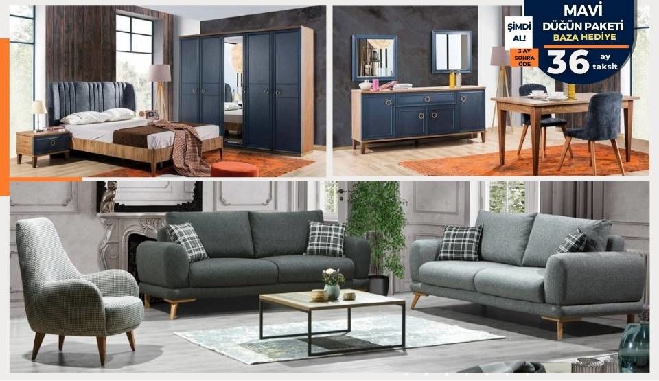 Mavi Düğün Paketi (BAZA HEDİYE)