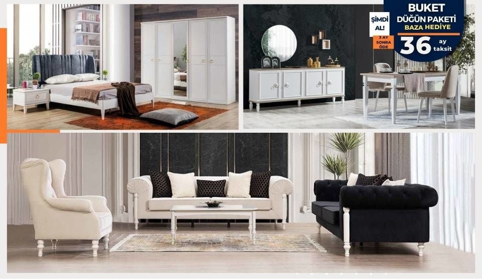 Buket Düğün Paketi (BAZA HEDİYE)