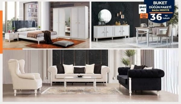 Buket Düğün Paketi (BAZA HEDİYE)