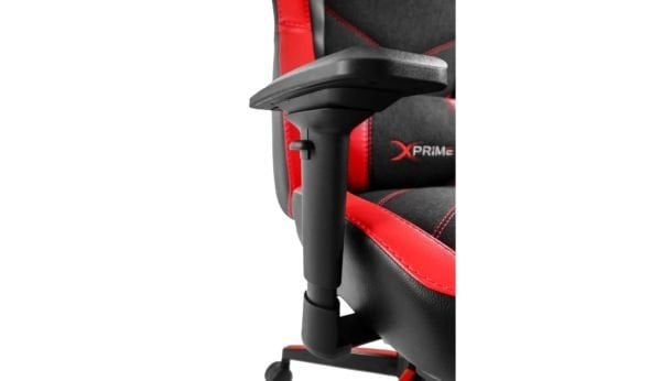 XPrime Tyler Oyuncu Koltuğu Hybrid Kumaş 4D Kolçak Ayak Uzatmalı Kırmızı