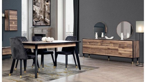 Allegro Düğün Paketi - Yatak Odası + Yemek Odası (Maltepe Hazır Ürün)