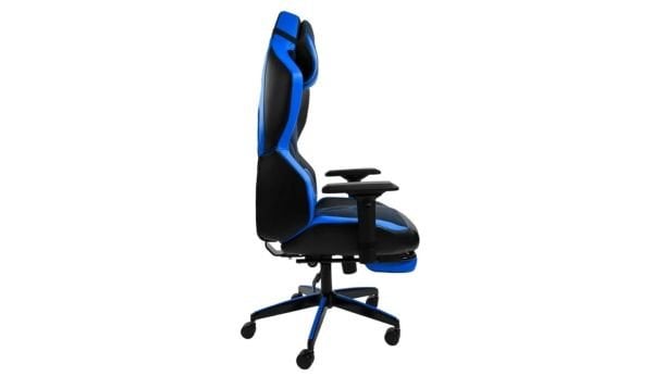 XPrime Tyler Oyuncu Koltuğu Hybrid Kumaş 4D Kolçak Ayak Uzatmalı Mavi