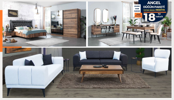 Angel Düğün Paketi (YATAK + BAZA HEDİYE)