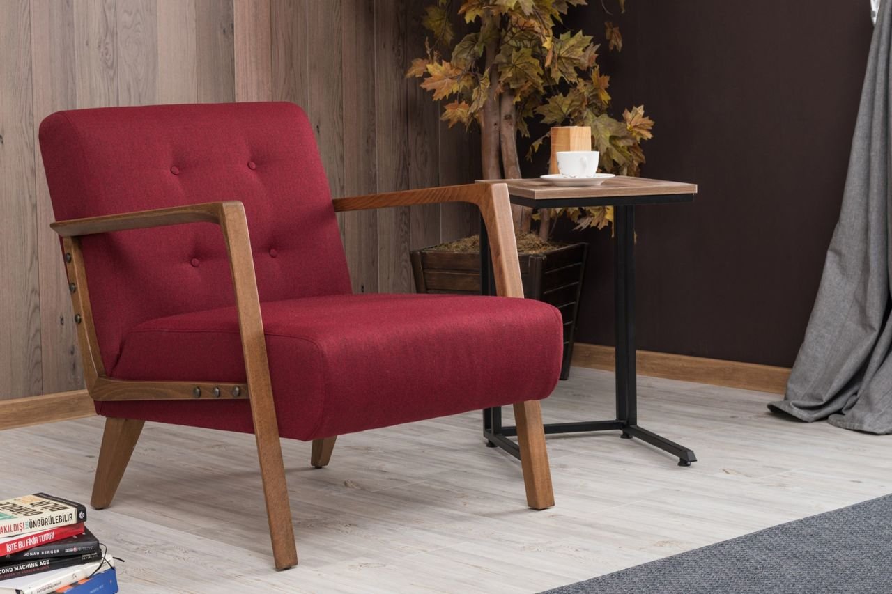 Ardosa Mini Koltuk Takımı Berjer - Kırmızı