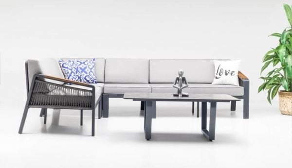 Mykonos Plus Köşe Hpl Sehpalı Bahçe Oturma Grubu