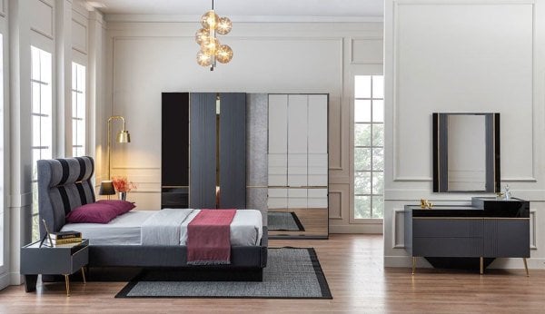 Teşhir Noir Yatak Odası