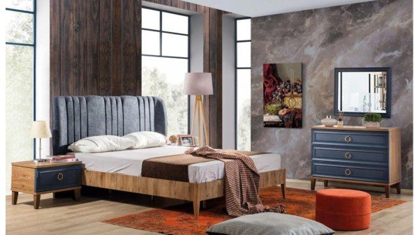 Meyra Mavi Yatak Odası