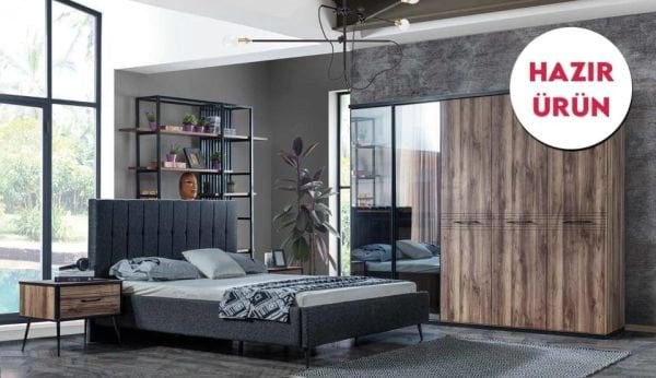 Nidar Ceviz Yatak Odası (Hazır Ürün)