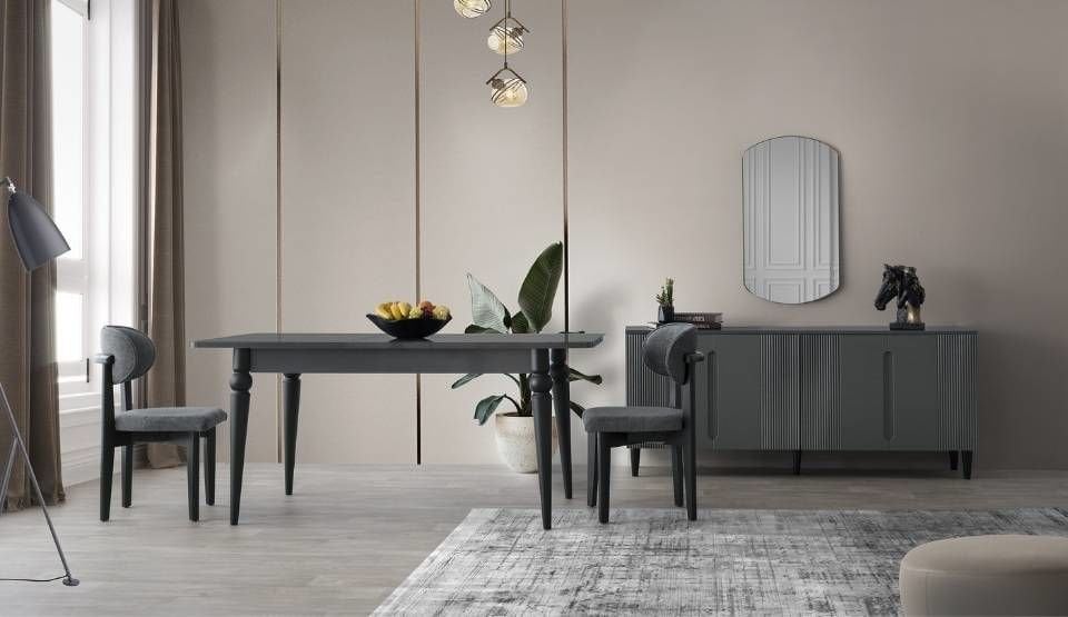 MDF Çıralı Yemek Odası