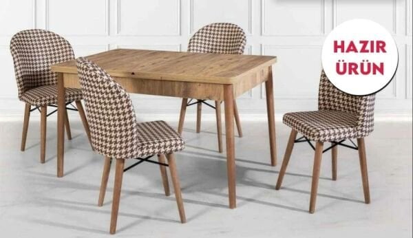 1000 Atlantik Çam Kelebek Mutfak Masa Takımı (Hazır Ürün)