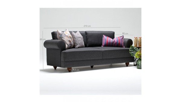 Samara Üçlü Koltuk Kahverengi