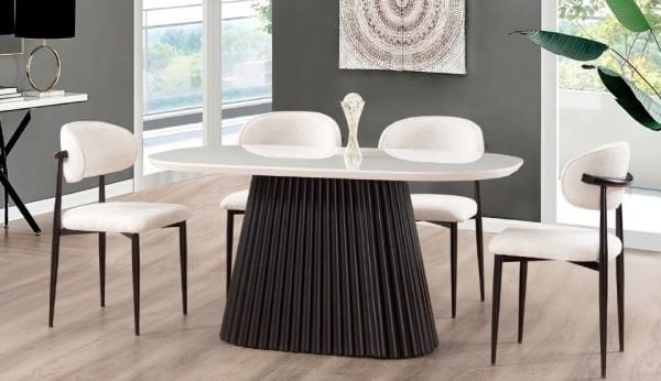 Buğra Beyaz Masa Takımı 2